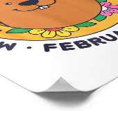 Mijn favoriete feestdag Groundhog Day 2 februari R Poster (Hoek)
