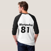 Mijn favoriete Football Playeris een meisje! T-shirt (Achterkant volledig)