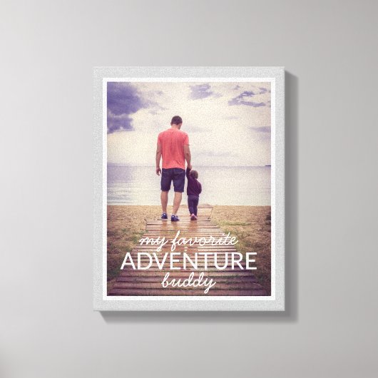 Mijn favoriete foto van Adventure Buddy Vaderdag Canvas Afdruk (Voorkant)