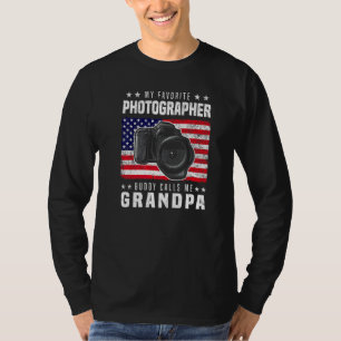 Mijn favoriete fotografievriend noemt me opa t-shirt