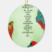 Mijn favoriete gedicht keramisch ornament (Links)