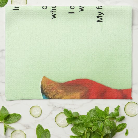 Mijn favoriete gedicht theedoek (Gevouwen)