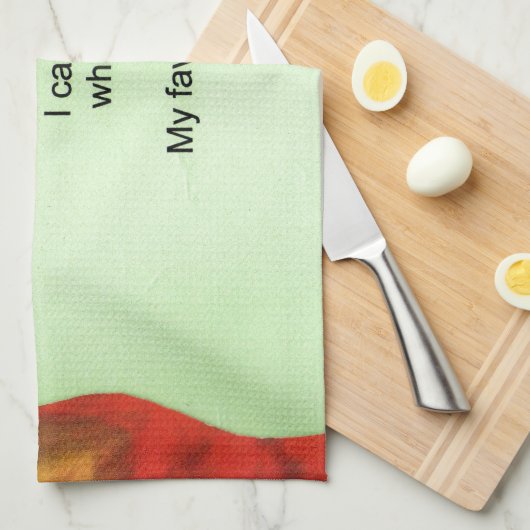 Mijn favoriete gedicht theedoek (Quarter Fold)