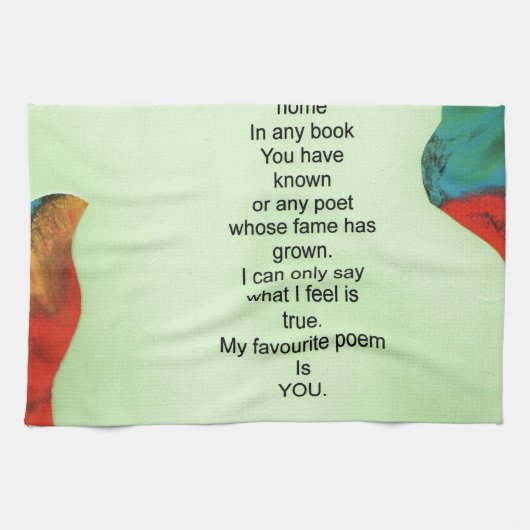Mijn favoriete gedicht theedoek (Horizontaal)