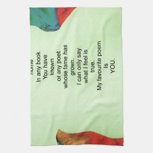 Mijn favoriete gedicht theedoek (Verticaal)