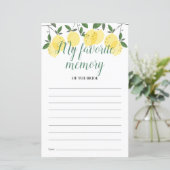 Mijn favoriete geheugenkaartleemons Vrijgezellenfe (Staand voorkant)