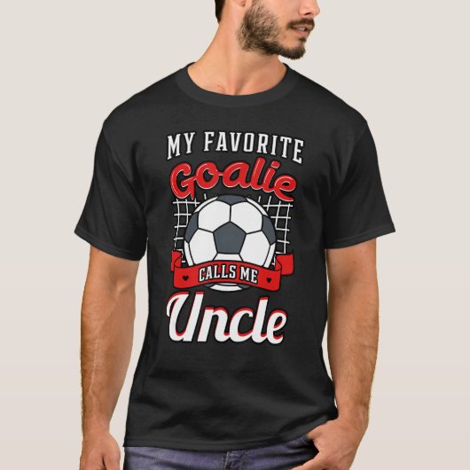 Mijn favoriete geit roept me Tio Soccer Player Unc T-shirt (Voorkant)