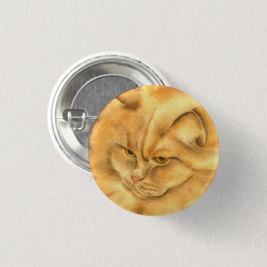 Mijn favoriete gemberkat ronde button 3,2 cm (Voorkant /achterkant)