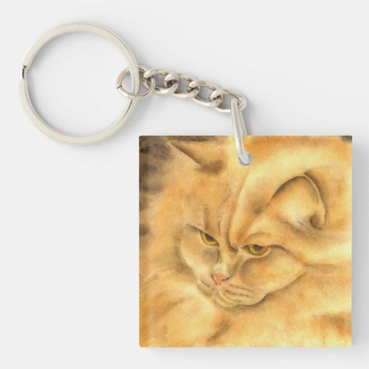 Mijn favoriete gemberkat sleutelhanger (voorkant)