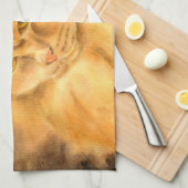 Mijn favoriete gemberkat theedoek (Quarter Fold)