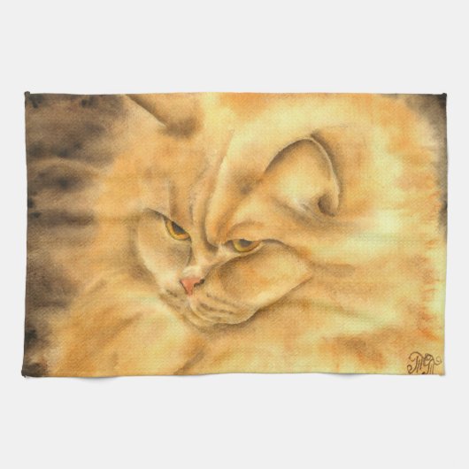 Mijn favoriete gemberkat theedoek (Horizontaal)