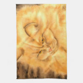 Mijn favoriete gemberkat theedoek (Verticaal)