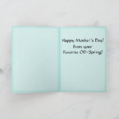 Mijn Favoriete (Gepersonaliseerde) Moeder Kaart (Binnen)