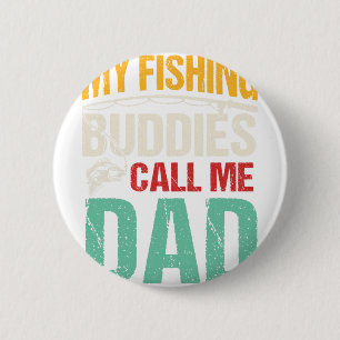 Mijn favoriete Gevist vrienden noemen me papa viss Ronde Button 5,7 Cm