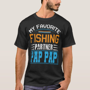 Mijn favoriete Geviste PAP van de Partner vaderdag T-shirt
