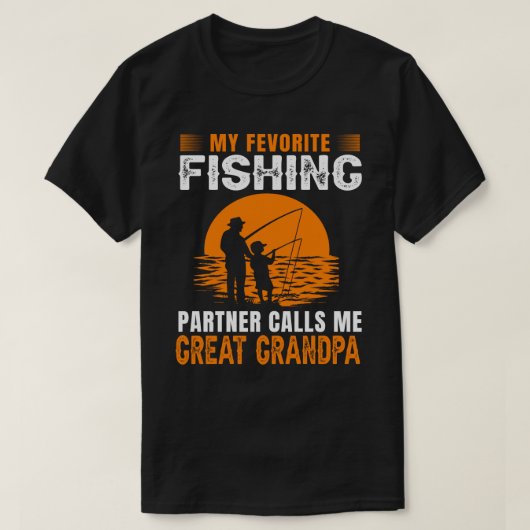 Mijn favoriete Geviste Partner roept me GREAT GRAN T-shirt (Design voorkant)