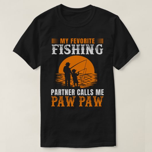Mijn favoriete Geviste Partner roept me PAW Vinta T-shirt (Design voorkant)