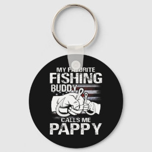 Mijn favoriete Geviste vriend noemt me Pappy Sleutelhanger