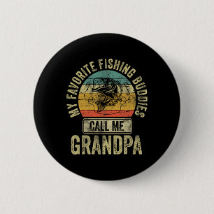 Mijn favoriete Geviste vrienden noemen me opa Shir Ronde Button 5,7 Cm