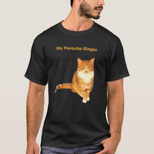 Mijn favoriete Ginger Sinaasappel Tabby Cat T-shirt (Voorkant)