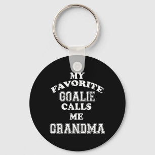 Mijn favoriete Goalie noemt me oma Soccer Hockey Sleutelhanger