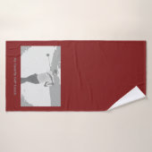 Mijn favoriete golfcoach badhanddoek (Badhanddoek)
