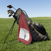 Mijn favoriete golfcoach golfhanddoek (Groen)