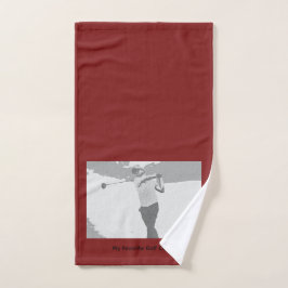 Mijn favoriete golfcoach handdoek