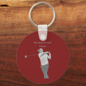 Mijn favoriete golfcoach sleutelhanger (Voorkant)