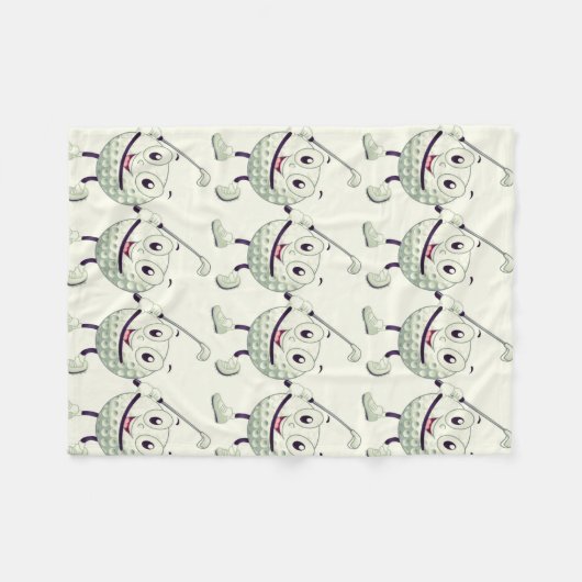**MIJN FAVORIETE GOLFER BLANKET** FLEECE DEKEN (Voorkant (Horizontaal))