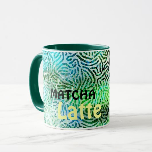 Mijn favoriete GROENE Matcha Latte Mok (Voorkant links)