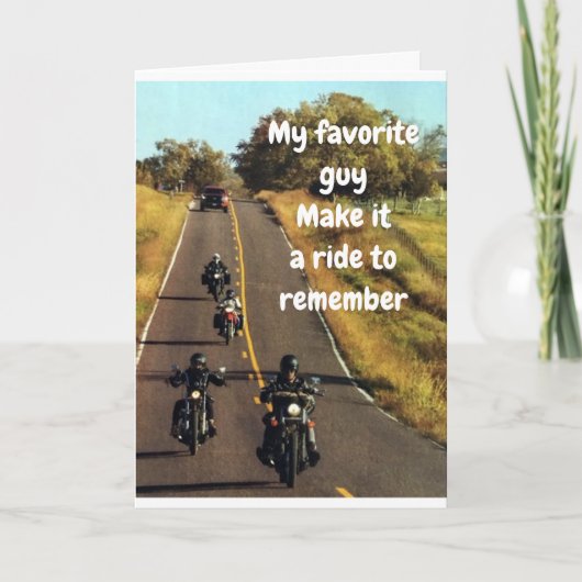 **MIJN FAVORIETE GUY ** GEEFT EEN "BIRTHDAY"-KAART KAART (Voorkant)