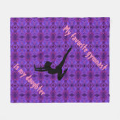 Mijn favoriete gymnast is mijn dochters deken (Voorkant (Horizontaal))