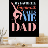 Mijn favoriete Gymnast noemt me papa Poster (Keuken)