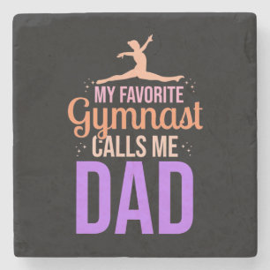 Mijn favoriete gymnast noemt me papa stenen onderzetter