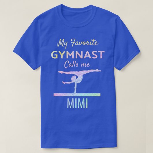 Mijn favoriete Gymnast roept me Mimi Proud Gymnast T-shirt (Design voorkant)