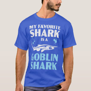 Mijn favoriete haai is een Goblin Shark Dierenvrie T-shirt