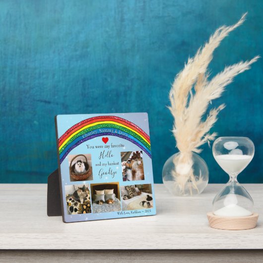 Mijn favoriete Hello huisdier-herdenkingsfotoplaqu Fotoplaat (Insitu)