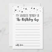 Mijn favoriete herinnering aan de Kaart van de ver (Voorkant)