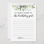 Mijn favoriete herinnering aan de Kaart van het ve (Voorkant)