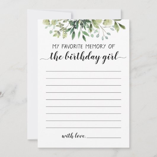 Mijn favoriete herinnering aan de Kaart van het ve (Voorkant)