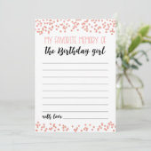 Mijn favoriete herinnering aan de Verjaardagsmeisj Kaart (Staand voorkant)