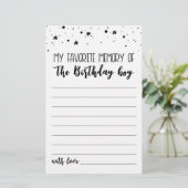 Mijn favoriete herinnering aan de wedstrijd Birthd (Staand voorkant)