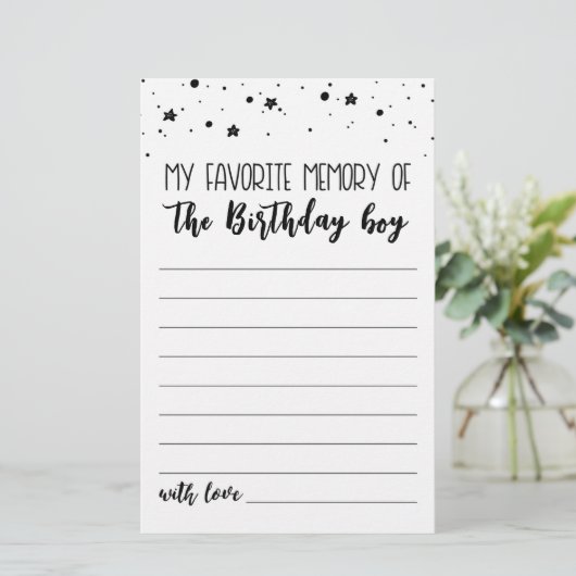 Mijn favoriete herinnering aan de wedstrijd Birthd (Staand voorkant)