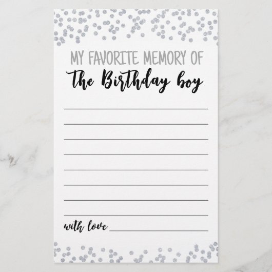 Mijn favoriete herinnering aan de wedstrijd Birthd (Voorkant)