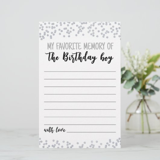 Mijn favoriete herinnering aan de wedstrijd Birthd (Staand voorkant)