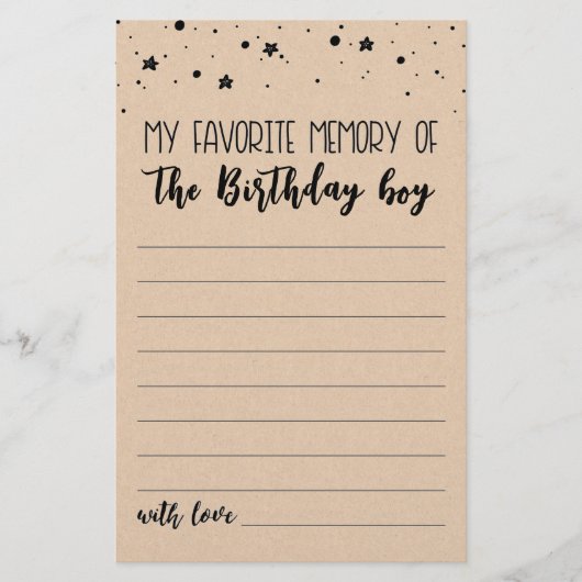 Mijn favoriete herinnering aan de wedstrijd Birthd (Voorkant)