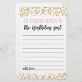 Mijn favoriete herinnering aan de wedstrijd van de (Voorkant / Achterkant)