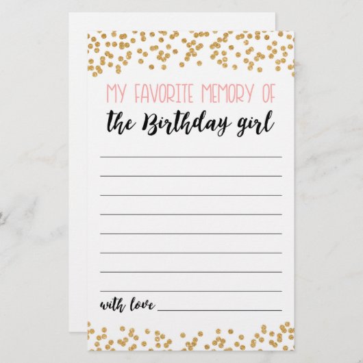 Mijn favoriete herinnering aan de wedstrijd van de (Voorkant / Achterkant)