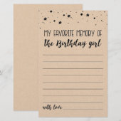 Mijn favoriete herinnering aan de wedstrijd van de (Voorkant / Achterkant)